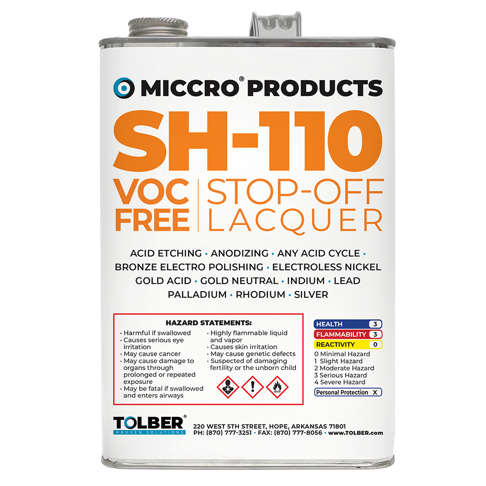 SH-110 VOC Free Stop-Off Lacquer