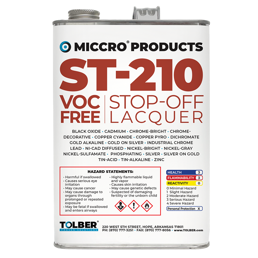 ST-210 VOC Free Stop-Off Lacquer